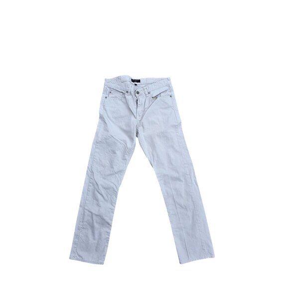 Banana Republic Slim Straight Mens Jeans 32x30  Off White Cotton Blend - Picture 1 of 6